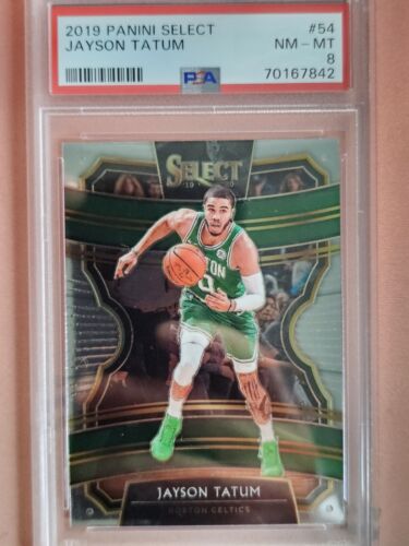 2019 Panini Select NBA Jayson Tatum Graded PSA 8 Boston Celtics