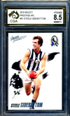 2010 Select AFL Prestige Steele Sidebottom ROOKIE CARD Graded CGA 8.5