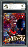 2020 Select AFL STARBURST GALACTIC Aliir Aliir Graded CGA 99 Pristine