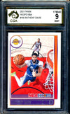 2021-22 Panini Hoops NBA #146 Anthony Davis Graded CGA 9 Lakers