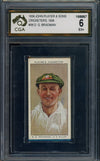 1934 John Player And Sons Don Bradman Graded CGA 6 Cricket Australian