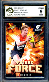 2024 Select AFL Footy Stars FUTURE FORCE Tom Green Graded CGA 9 GWS Gi